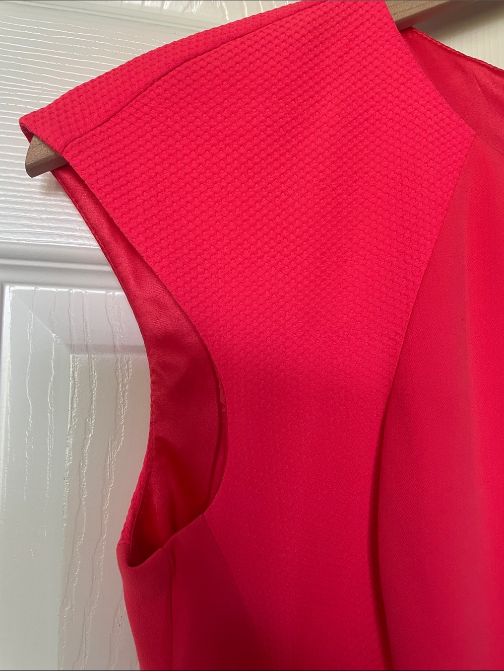 Ted Baker Vibrant Coral Cap-Sleeve Sheath Dress - Picture 5 of 7